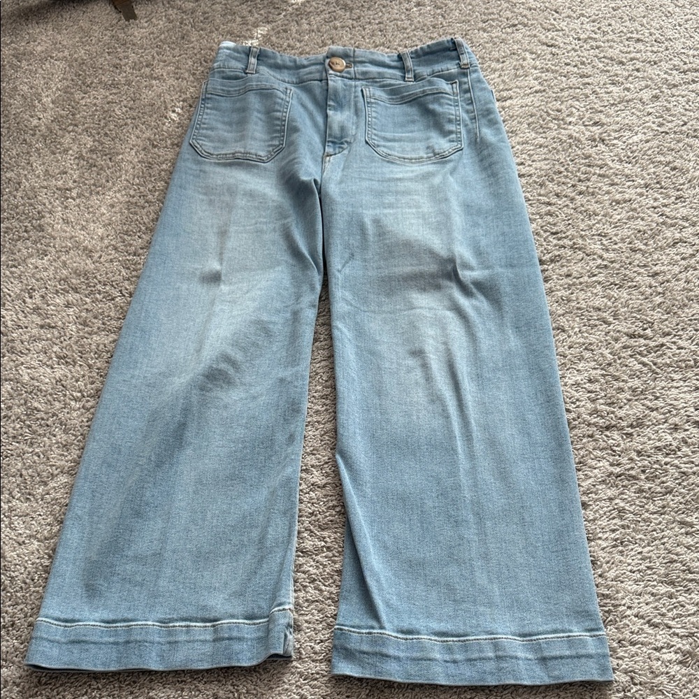 Maeve Light Blue Cropped Jeans